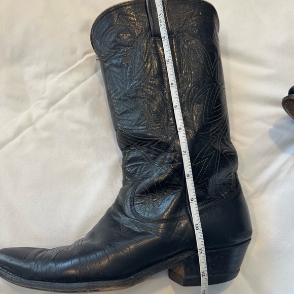 Vintage Black Cowboy & Western Men’s Boots - Picture 4 of 9